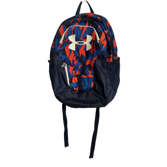 Under Armour Backpack Geo Black Blue Orange Ipad/Laptop Sleeve READ - Picture 1 of 9
